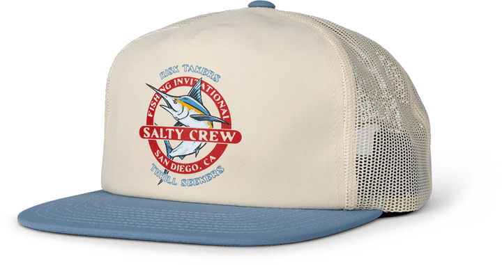Salty Crew Men's Interclub Trucker Natural Slate Salty Crew