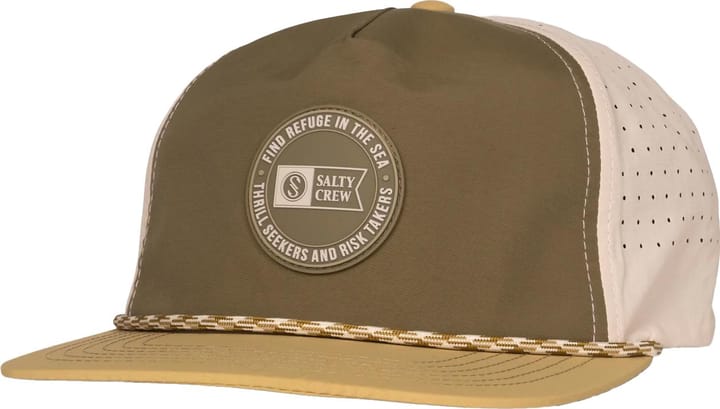 Salty Crew Topshot Snapback Olive/Gold Salty Crew