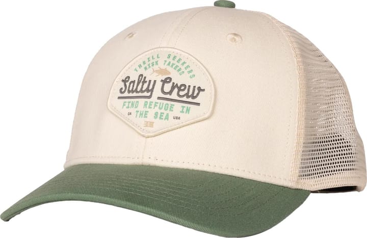 Salty Crew Border Trucker Off White/Mid Green Salty Crew