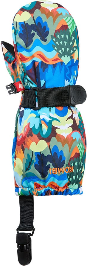 Kombi Kids' Crazy Caribo Mitten Blue Wild Mountain