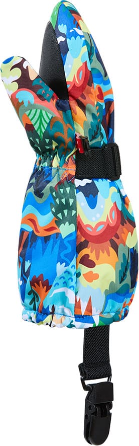 Kombi Kid's Crazy Caribo Mitten Blue Wild Mountain Kombi