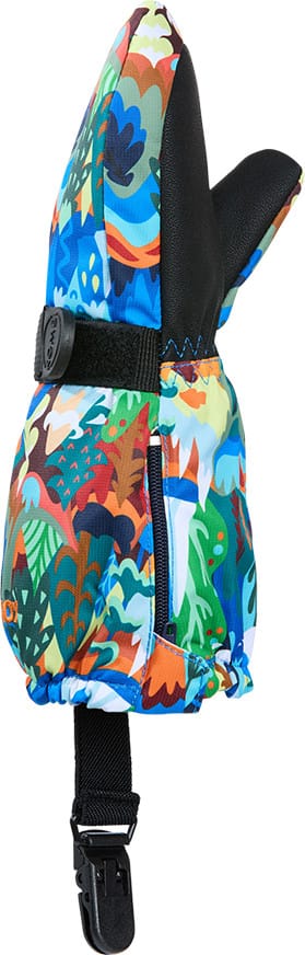 Kombi Kid's Crazy Caribo Mitten Blue Wild Mountain Kombi