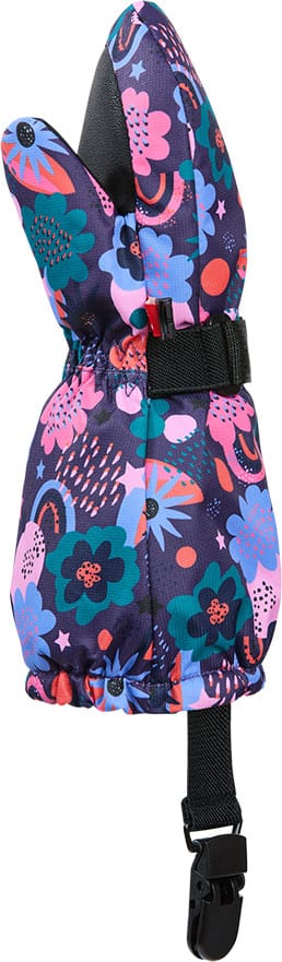 Kombi Kids' Crazy Caribo Mitten Purple Rainbow Flower Kombi