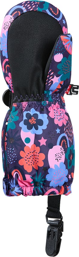 Kombi Kids' Crazy Caribo Mitten Purple Rainbow Flower Kombi