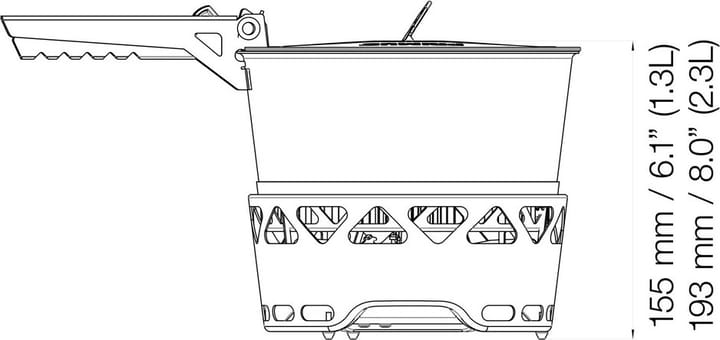 Primus Primetech Stove Set II 2x1.3L W. Pan No Color Primus