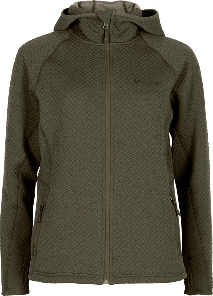 Pinewood Women's Everyday Travel Full Zip Hoodie D.Green Mel Pinewood