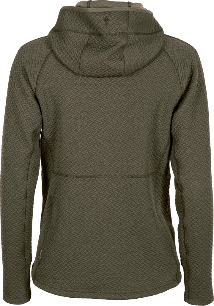 Pinewood Women's Everyday Travel Full Zip Hoodie D.Green Mel Pinewood