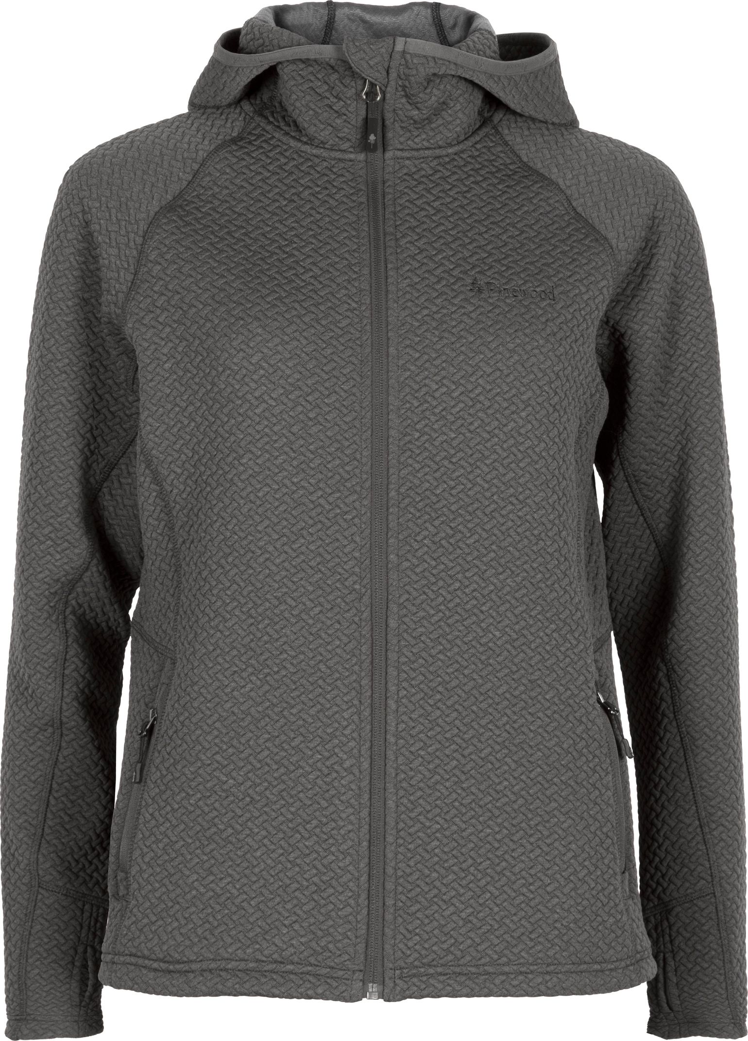 Pinewood Women's Everyday Travel Full Zip Hoodie Grey Mel