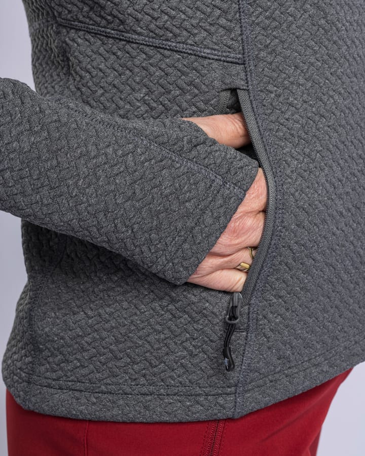 Pinewood Women's Everyday Travel Full Zip Hoodie Grey Mel Pinewood