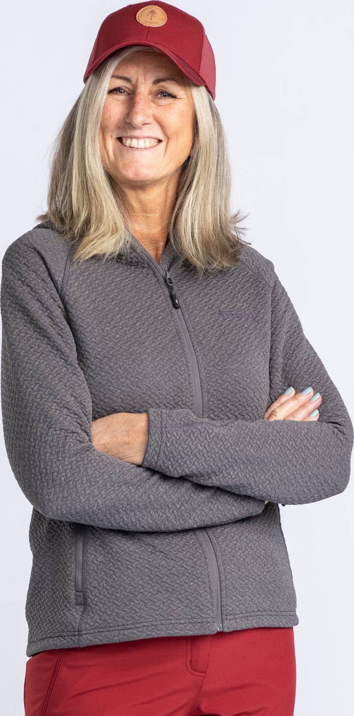 Pinewood Women's Everyday Travel Full Zip Hoodie Grey Mel Pinewood