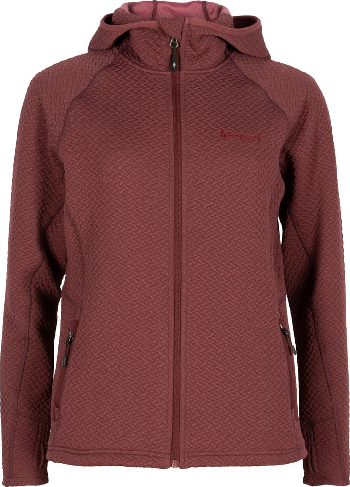 Pinewood Women's Everyday Travel Full Zip Hoodie Earth Plum Mel Pinewood