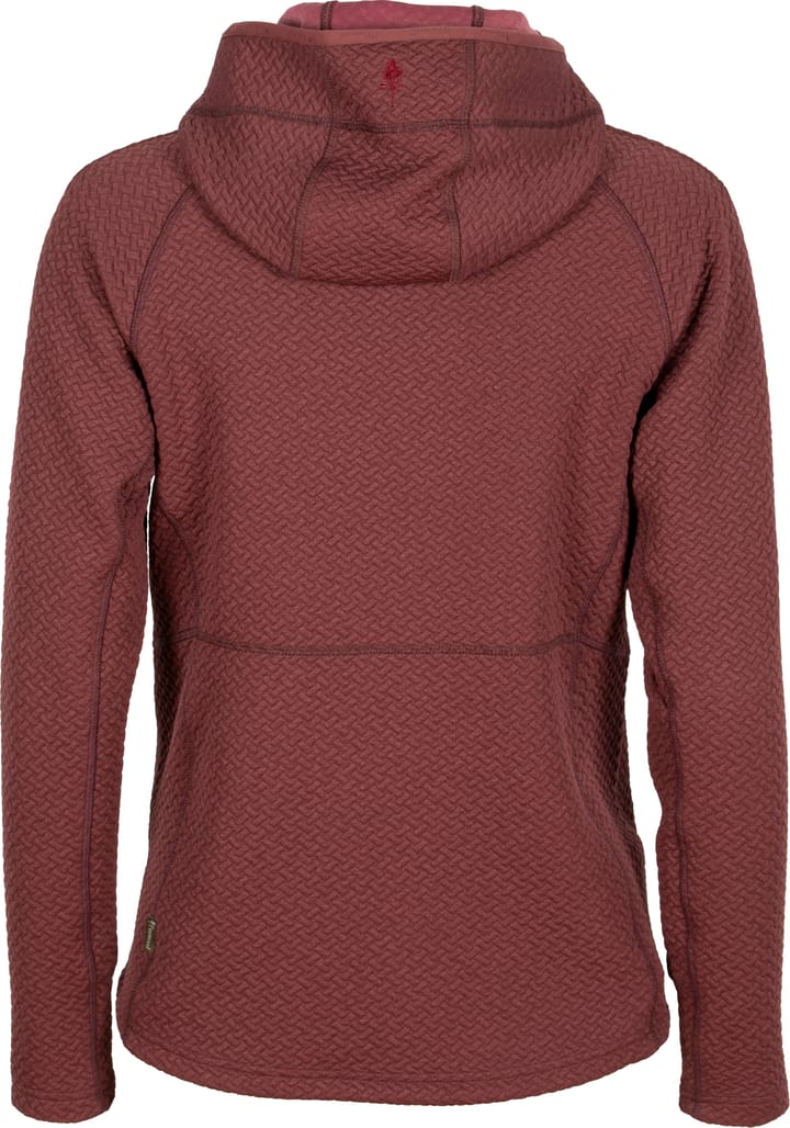 Pinewood Women's Everyday Travel Full Zip Hoodie Earth Plum Mel Pinewood
