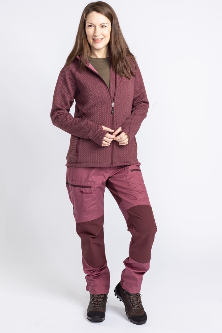 Pinewood Women's Everyday Travel Full Zip Hoodie Earth Plum Mel Pinewood