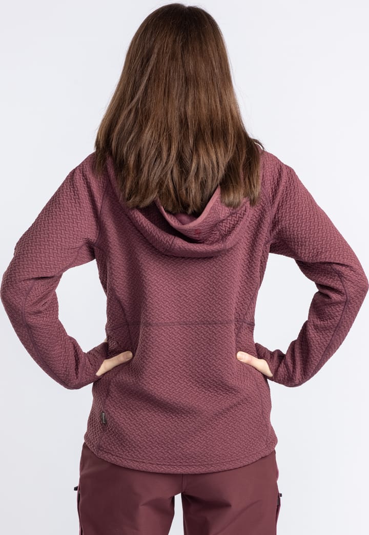 Pinewood Women's Everyday Travel Full Zip Hoodie Earth Plum Mel Pinewood