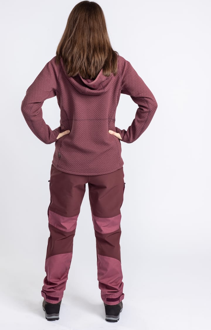 Pinewood Women's Everyday Travel Full Zip Hoodie Earth Plum Mel Pinewood