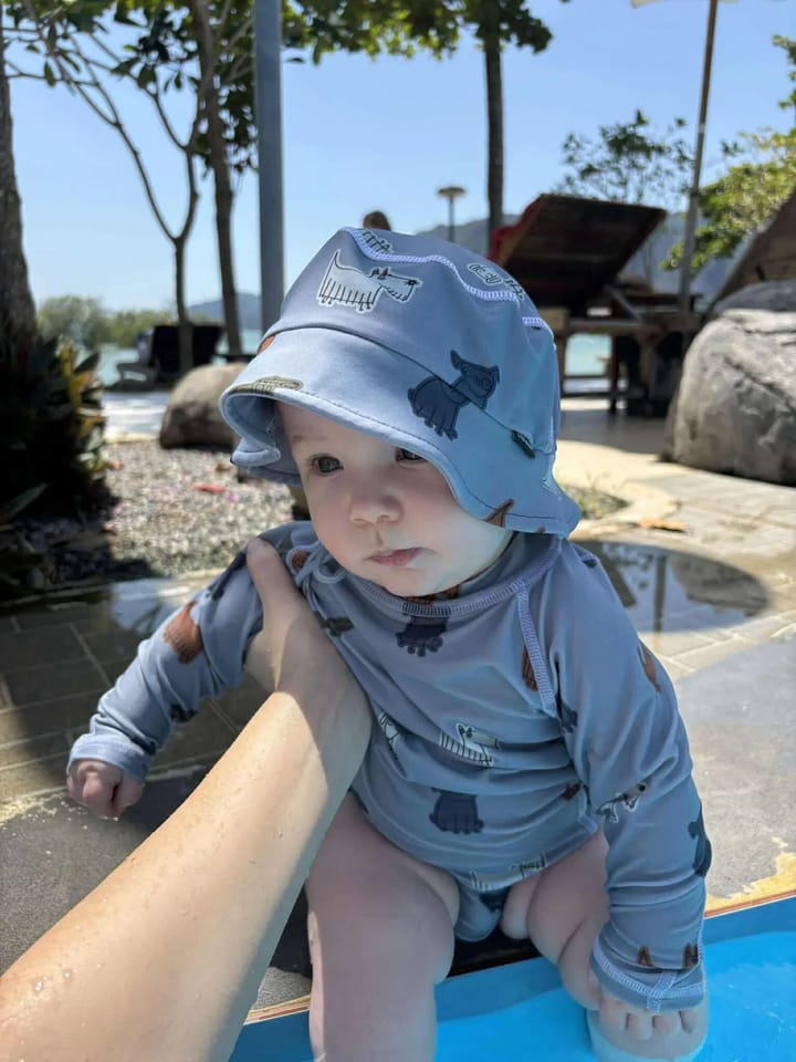 Lindberg Kids' Sunshine Sun Hat Blue/light Blue Lindberg