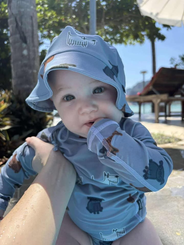 Lindberg Kids' Sunshine Sun Hat Blue/light Blue Lindberg