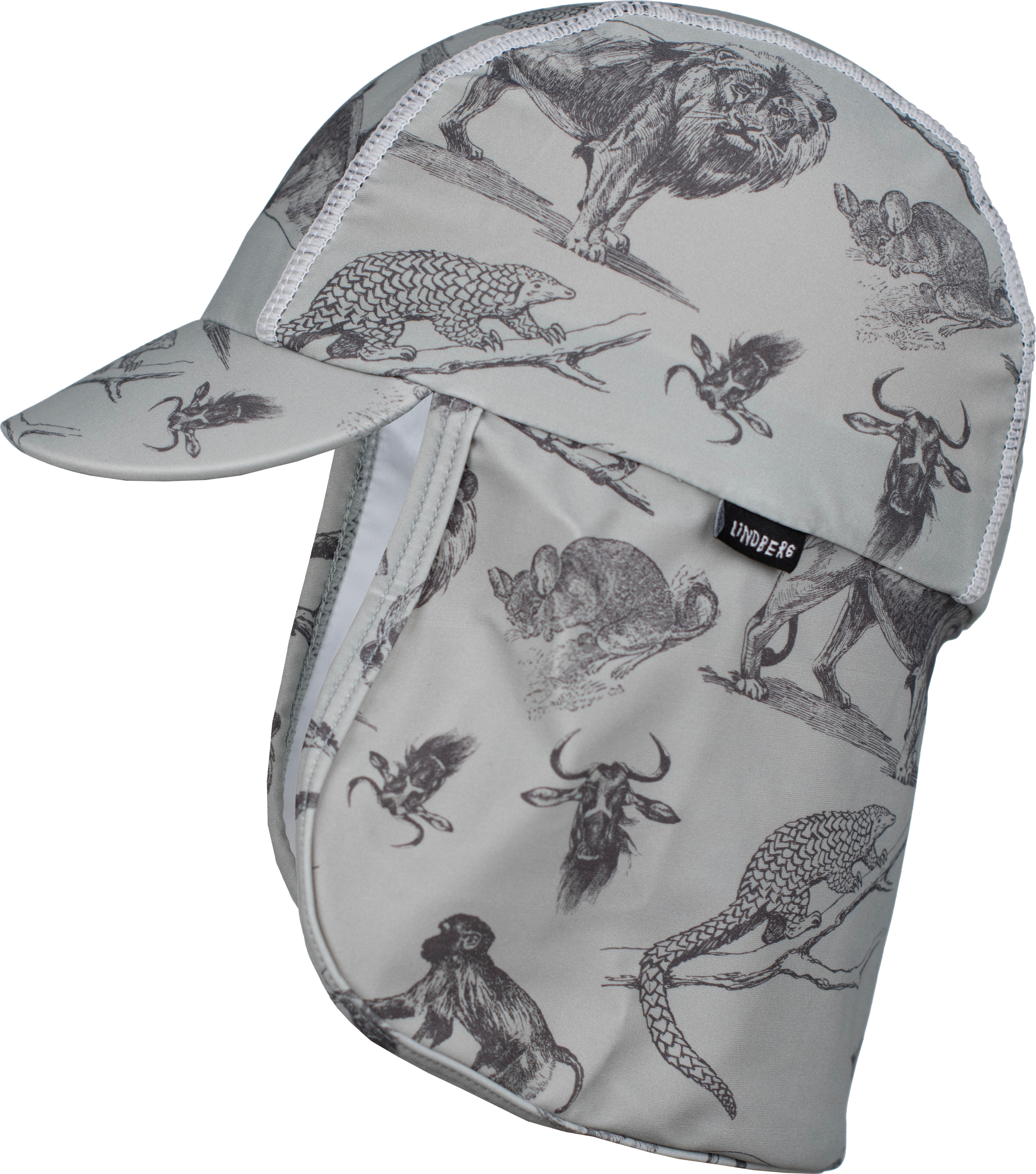 Lindberg Kids' Rainbow Sun Cap Mint Green/grey Lippalakit 46-50