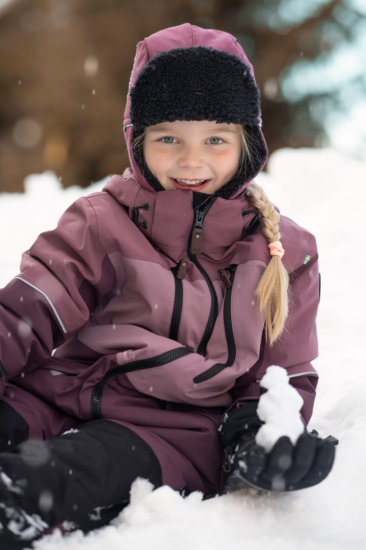 Lindberg Kids' Alpine Winter Overall Dry Rose/plum Lindberg