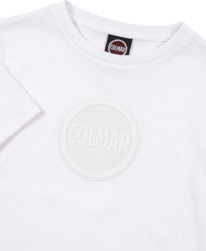 Colmar Boys' T-Shirt With Maxi Logo White T Colmar