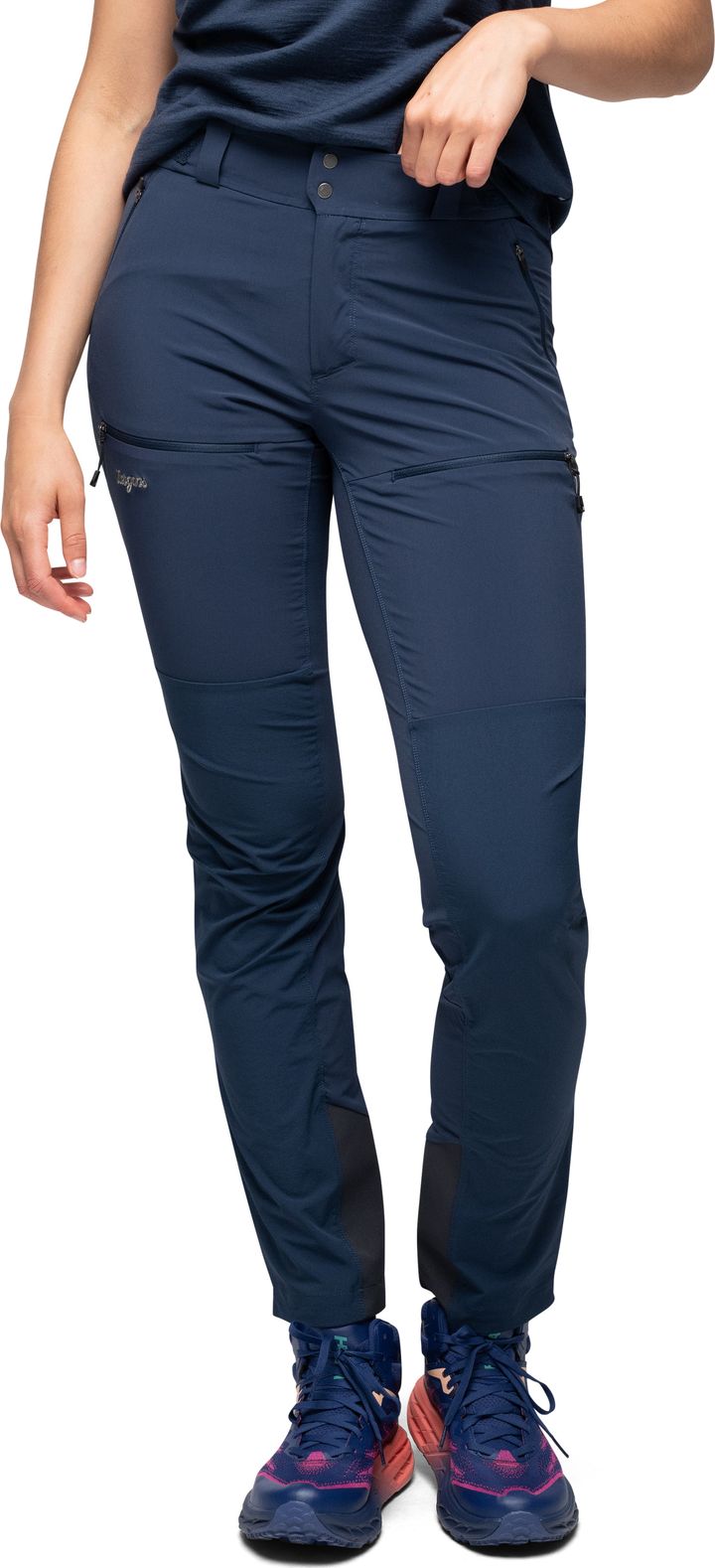 Bergans Women's Rabot Softshell Pants  Navy Blue Bergans