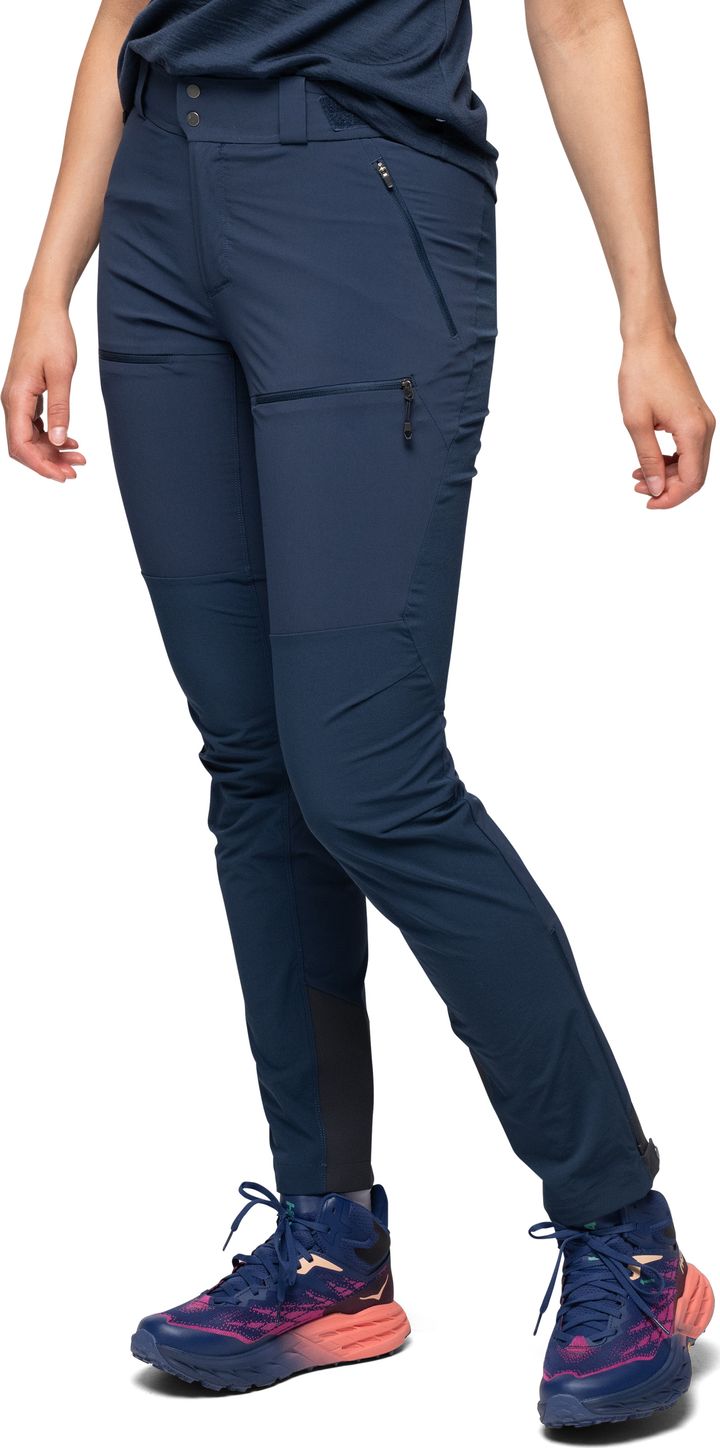 Bergans Women's Rabot Softshell Pants  Navy Blue Bergans