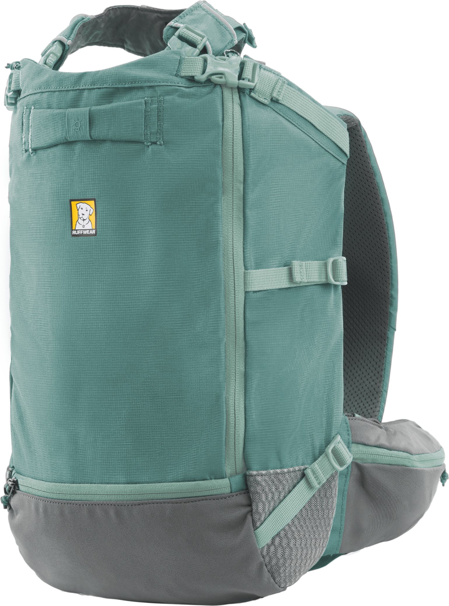 Ruffwear Hitch Hiker Dog Backpack Carrier River Rock Green