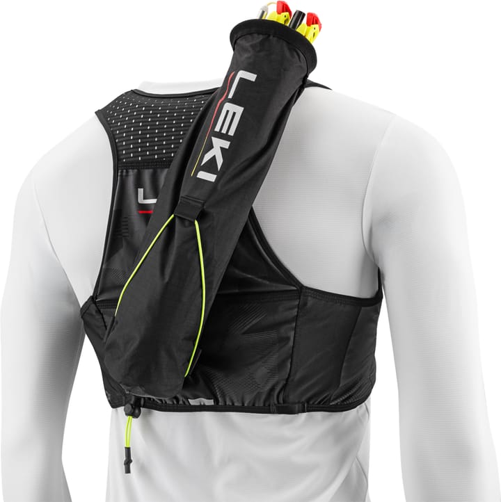 Leki Trail Running Quiver Vest Black-bright Red-shuttle Grey Leki