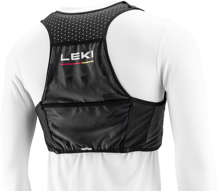 Leki Trail Running Quiver Vest Black-bright Red-shuttle Grey Leki