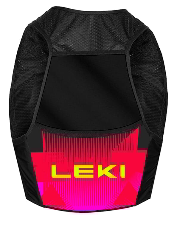 Leki Trail Running Quiver Vest Black-bright Red-shuttle Grey Leki