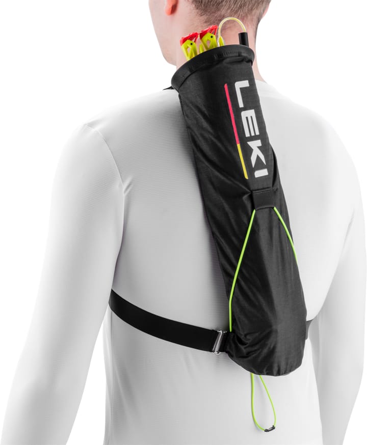 Leki Trail Running Quiver Black-bright Red-neonyellow Leki