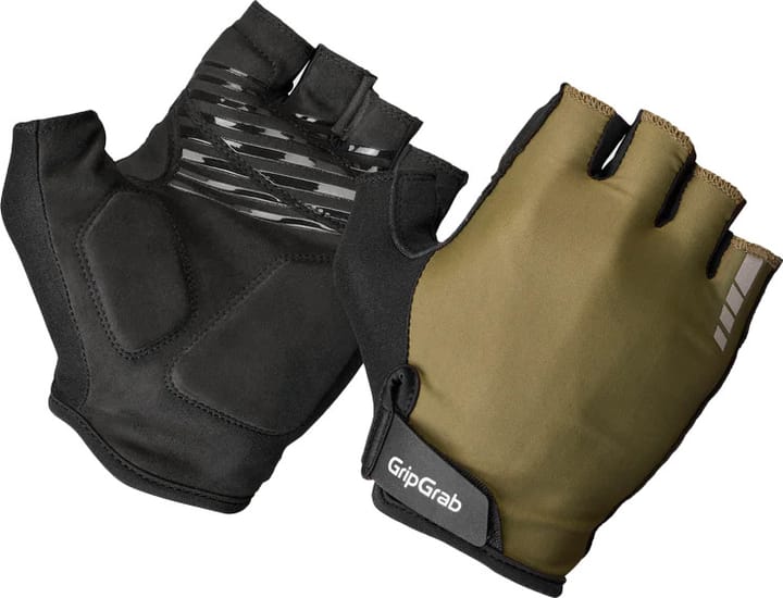 Gripgrab Ride Padded Short Finger Summer Gloves Olive Green Gripgrab