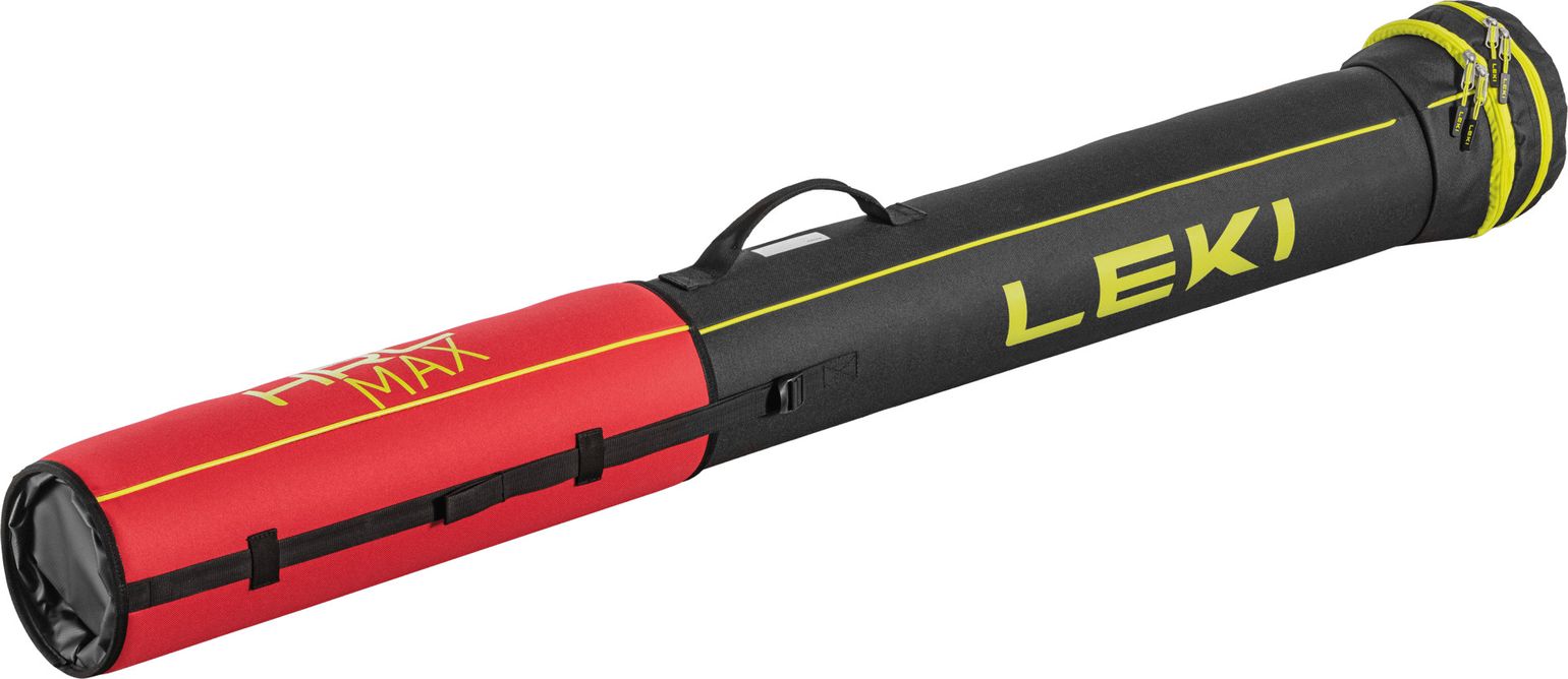 Leki Cross Country Tube Bag 8-Pairs Bright Red-black-neonyellow