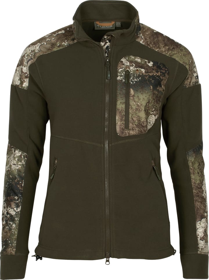 Pinewood Women's Småland Hunters Camou Fleece Jacket H.Brown/Strata Pinewood