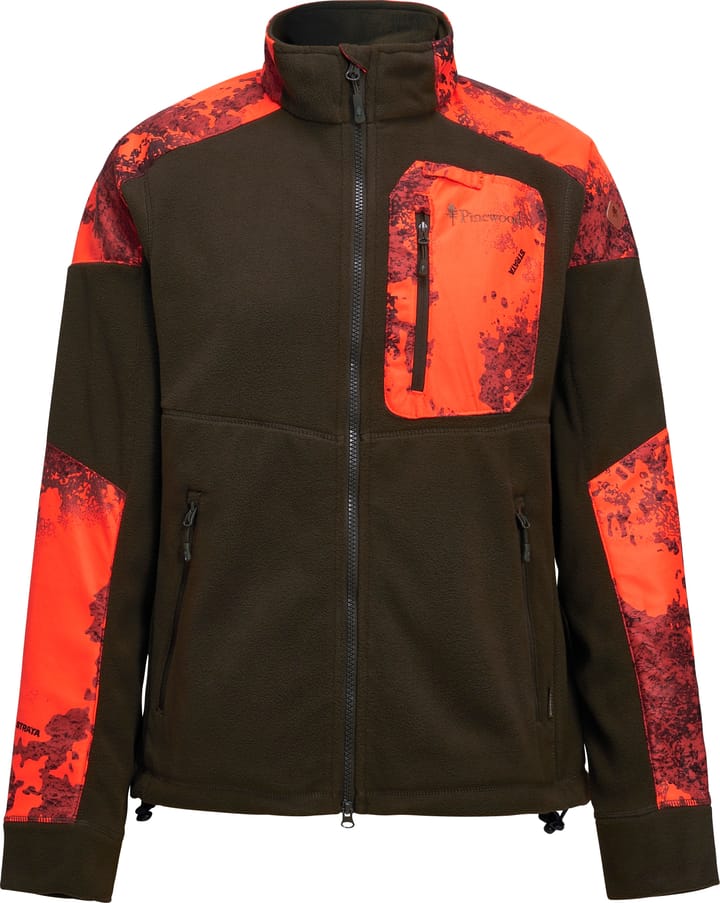 Pinewood Women's Småland Hunters Camou Fleece Jacket H.Brown/Strata Blaze Pinewood