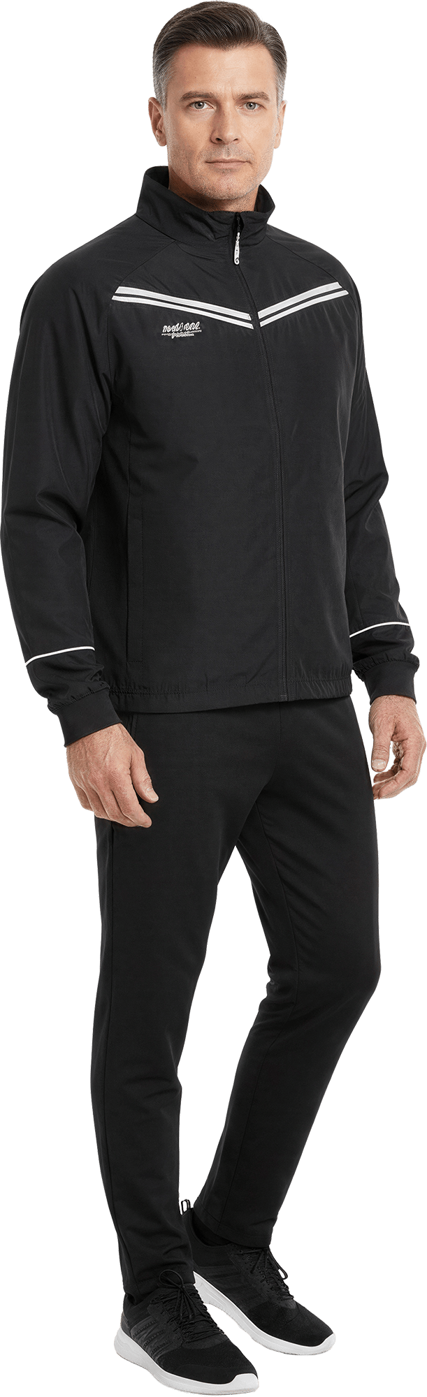 Dobsom  Men's Walk’n’Run Windproof Jacket Black Dobsom