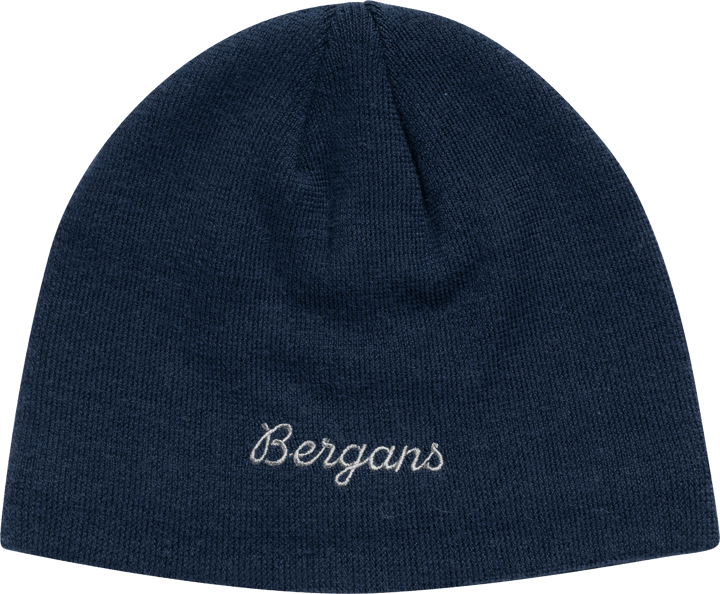 Bergans Junior´s Storetind Fleece Lined Wool Beanie Navy Blue Bergans