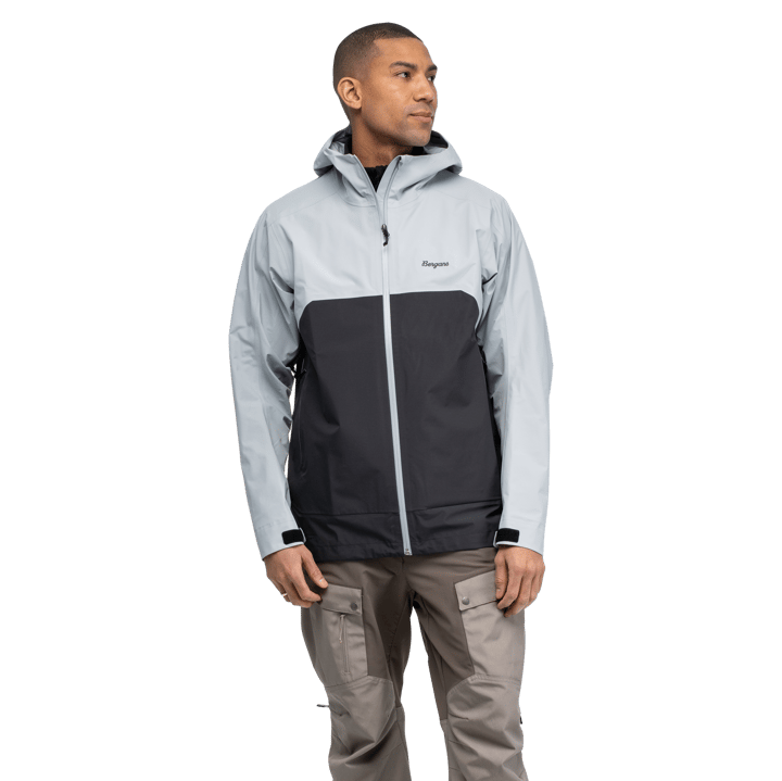 Bergans Men's Vaagaa 3L Shell Jacket Pearl Grey/Dark Shadow Grey Bergans