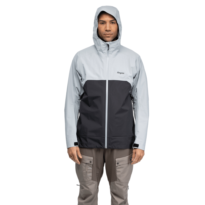 Bergans Men's Vaagaa 3L Shell Jacket Pearl Grey/Dark Shadow Grey Bergans