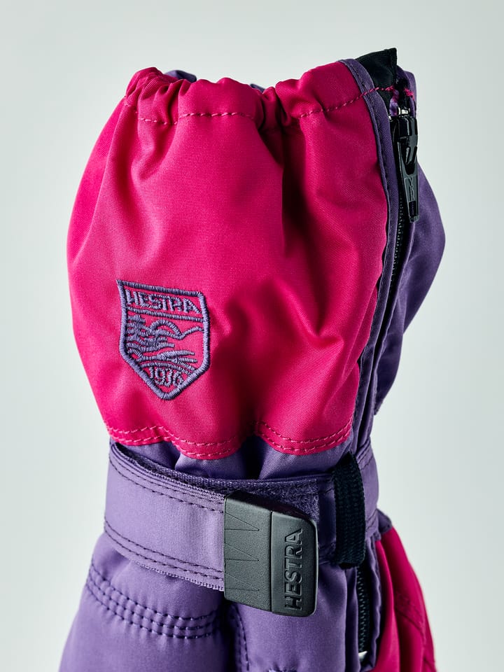 Hestra Baby's Zip Long Mitt Lilac/Orchid Hestra Hestra Baby's Zip Long Mitt Lilac/Orchid Hestra