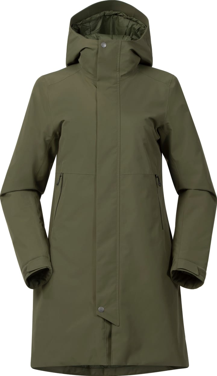 Bergans Women's Urban Insulated Shell Coat Dark Green Mud Bergans