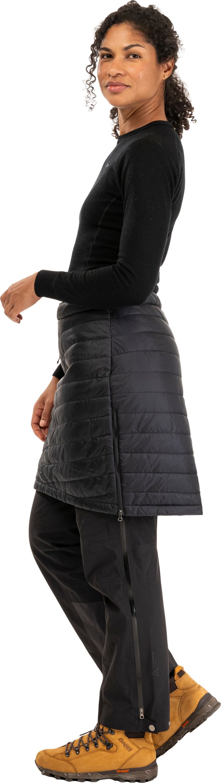Bergans Women's Røros Insulated Overskirt Black Bergans Bergans Women's Røros Insulated Overskirt Black Bergans