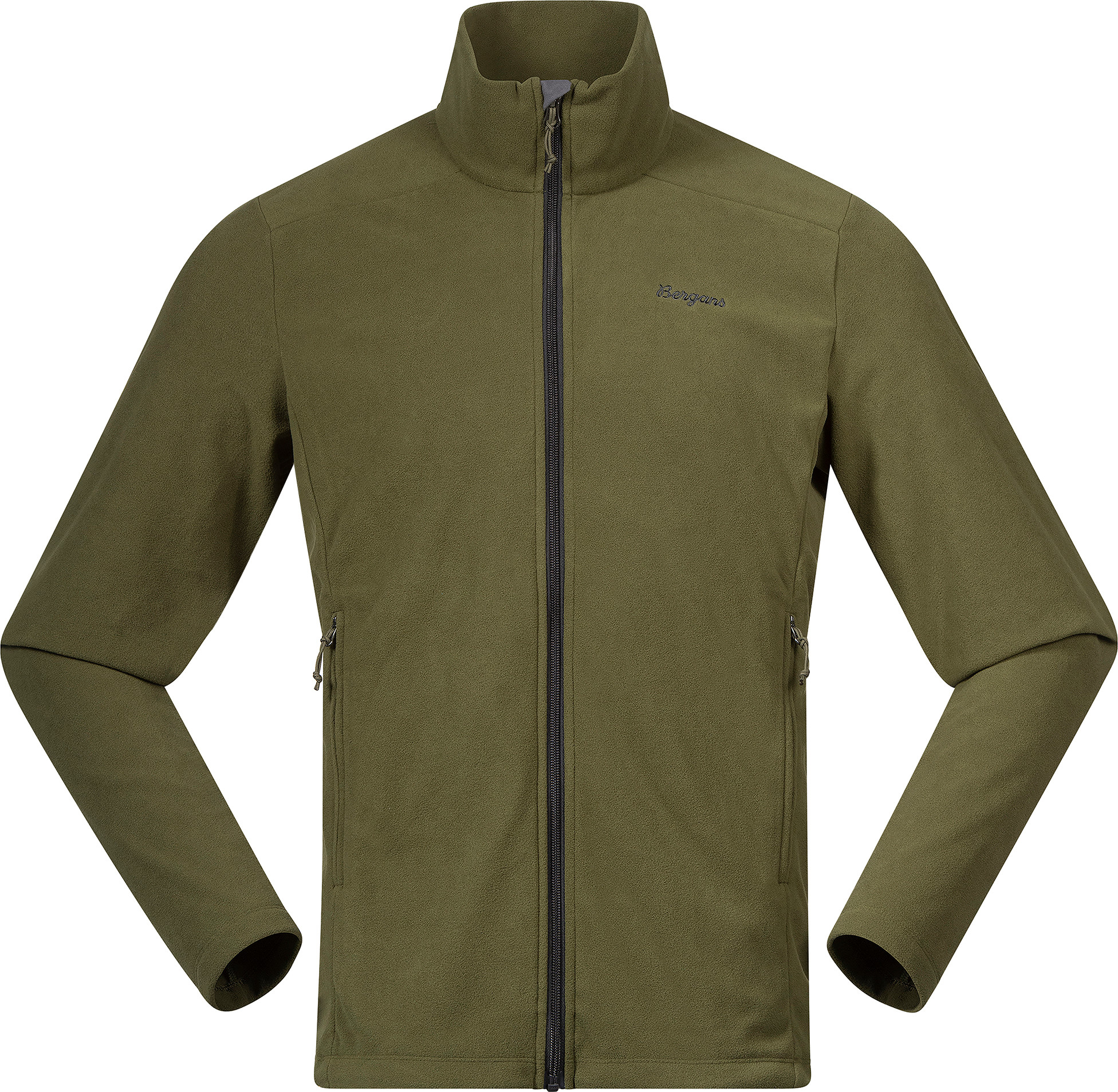 Bergans Men's Finnsnes Fleece Jacket Dark Olive Green Synteettiset välitakit S
