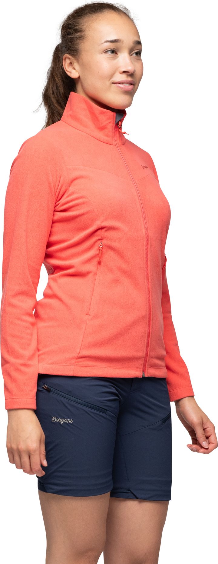 Bergans Women's Finnsnes Fleece Jacket Peachy Red Bergans