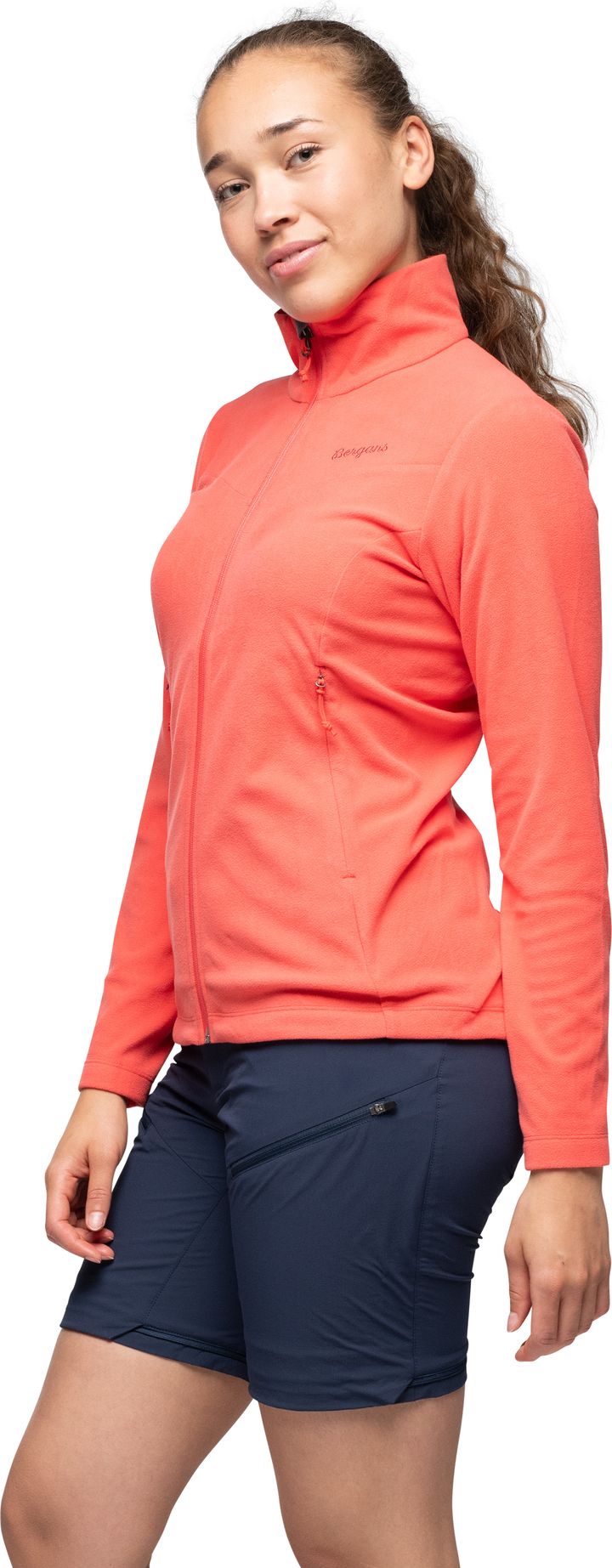 Bergans Women's Finnsnes Fleece Jacket Peachy Red Bergans