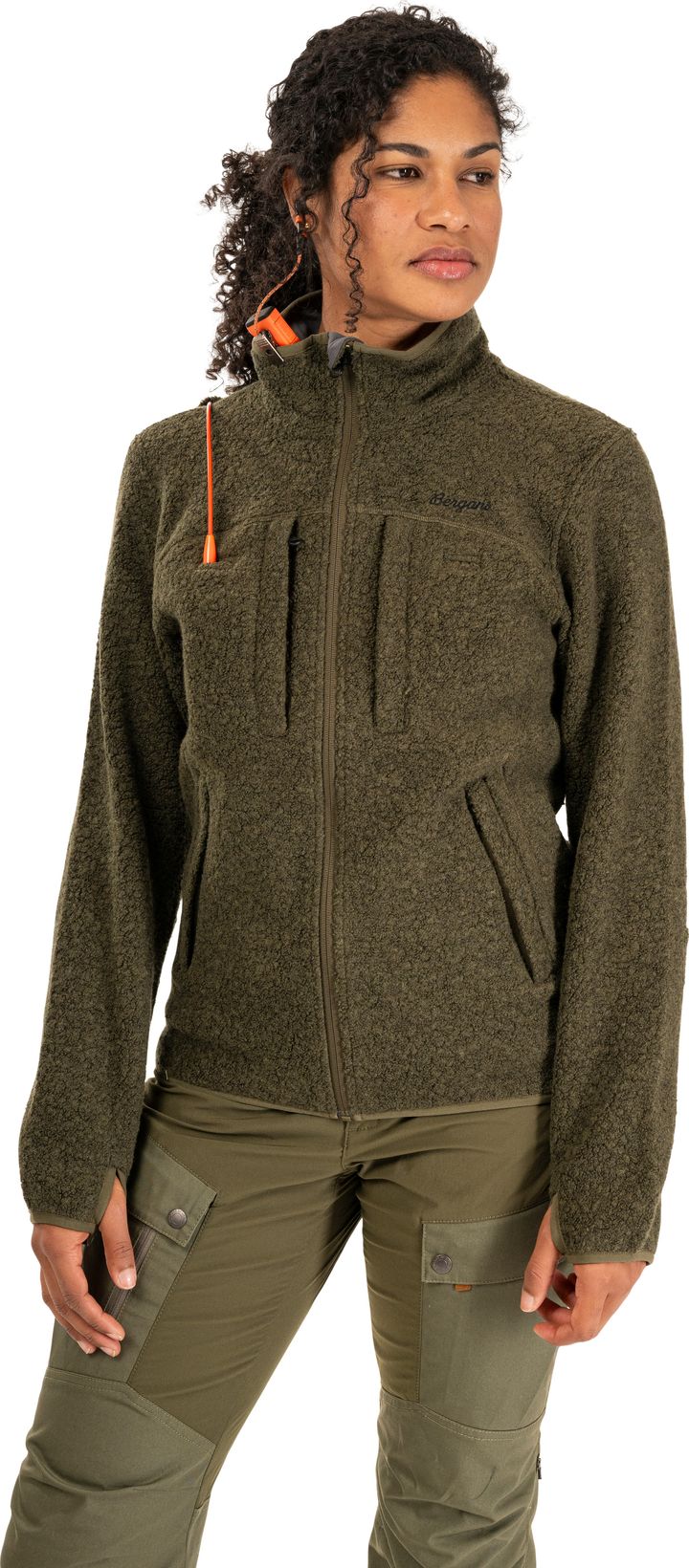Bergans Women's Myrull Outdoor Jacket Dark Green Mud Bergans
