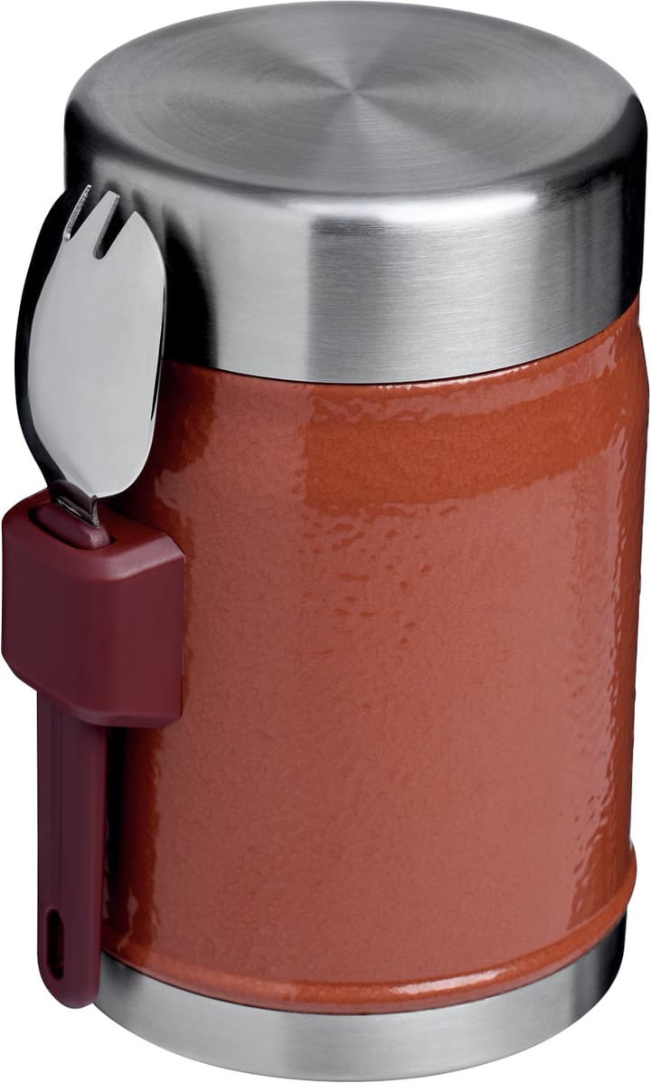Stanley Vacuum Food Jar With Spoon Hammertone Clay Stanley