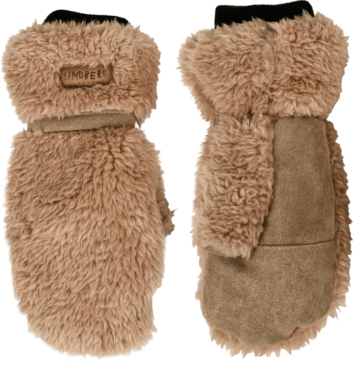 Lindberg Kid´s Näver Pile Mitten Beige Lindberg
