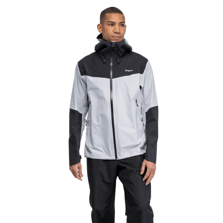 Bergans Men's Rabot Light 3L Shell Jacket Pearl Grey/dark Shadow Grey Bergans