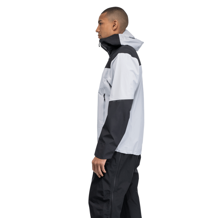 Bergans Men's Rabot Light 3L Shell Jacket Pearl Grey/dark Shadow Grey Bergans